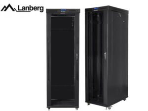 Lanberg RACK 19 Cabinet 27U 800x1000mm, Glass Door, LCD Black