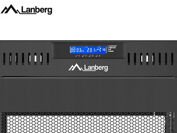 Lanberg RACK 19 22U 800X800 Black LCD (FLAT PACK)